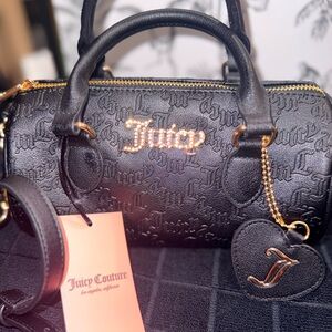 Juicy Couture Black and Gold Satchel